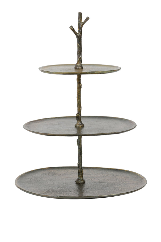 Light & Living - Etagère 'Tresa' (3 laags, 45cm hoog, antique bronze)