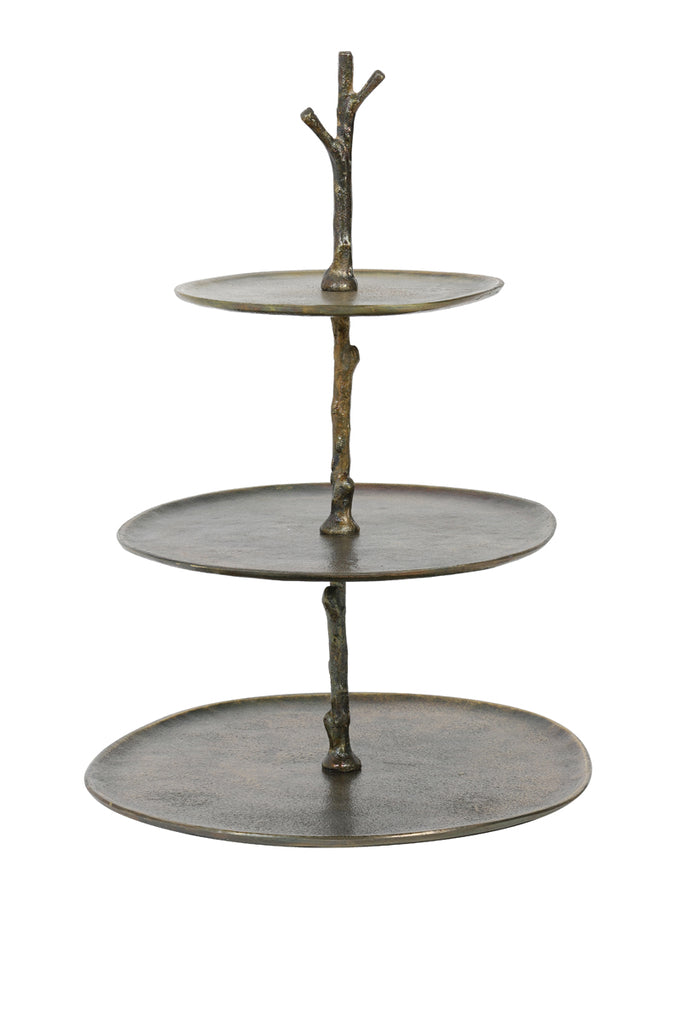 Light & Living - Etagère 'Tresa' (3 laags, 45cm hoog, antique bronze)