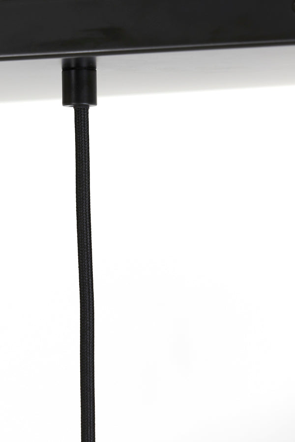 Light & Living - Hanglamp 'Subar' (4 stuks, glas, Matzwart)