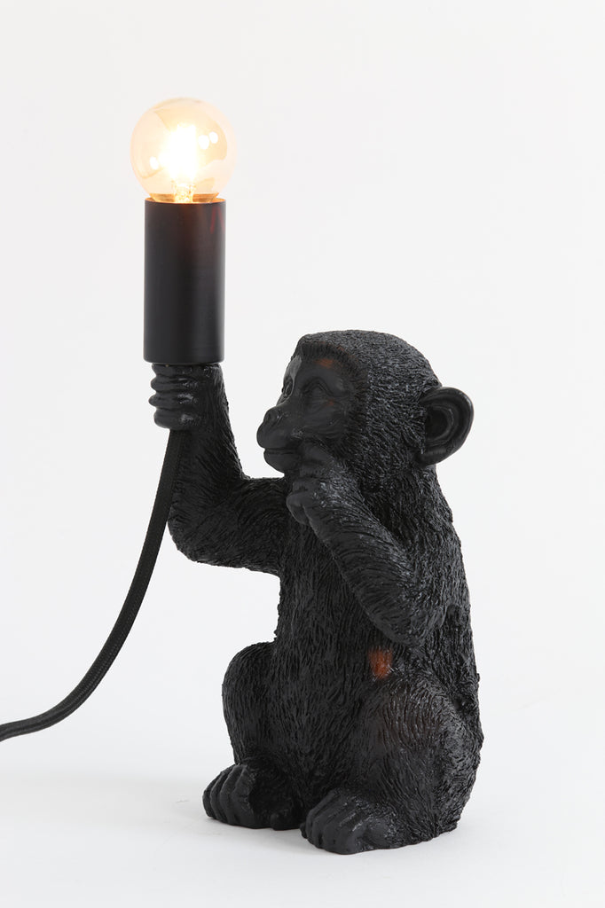 Light & Living - Tafellamp 'Monkey' (Matzwart)