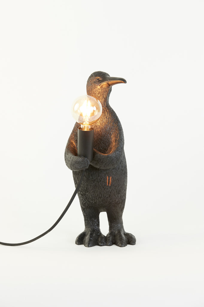 Light & Living - Tafellamp 'Penguin' (Maat M, Matzwart)