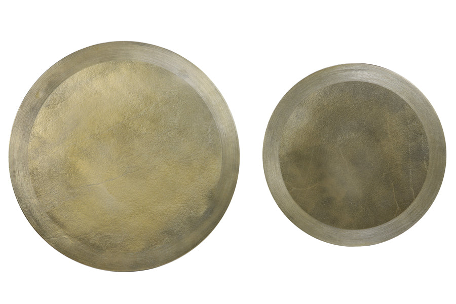 Light & Living - Bijzettafels 'Talca' (Set van 2, Light Gold)