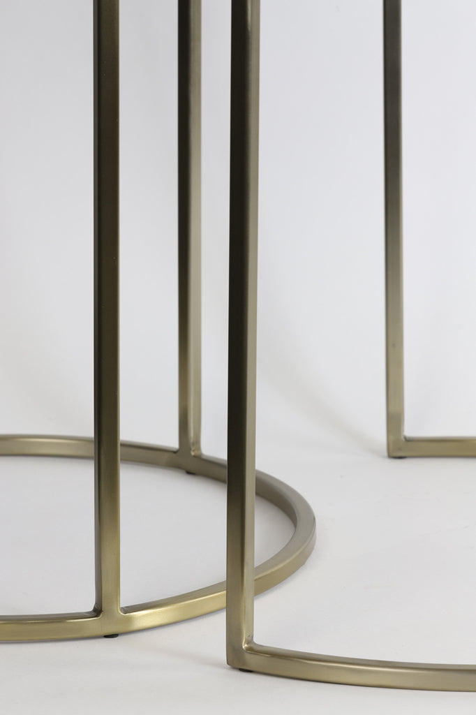 Light & Living - Bijzettafels 'Talca' (Set van 2, Light Gold)