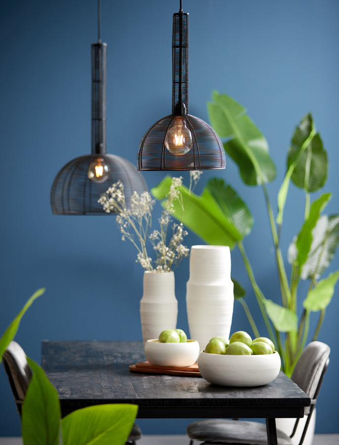 Light & Living - Hanglamp 'Tartu' (Maat L, Matzwart)