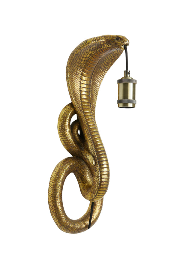 Light & Living - Wandlamp 'Snake' (Antique Bronze)