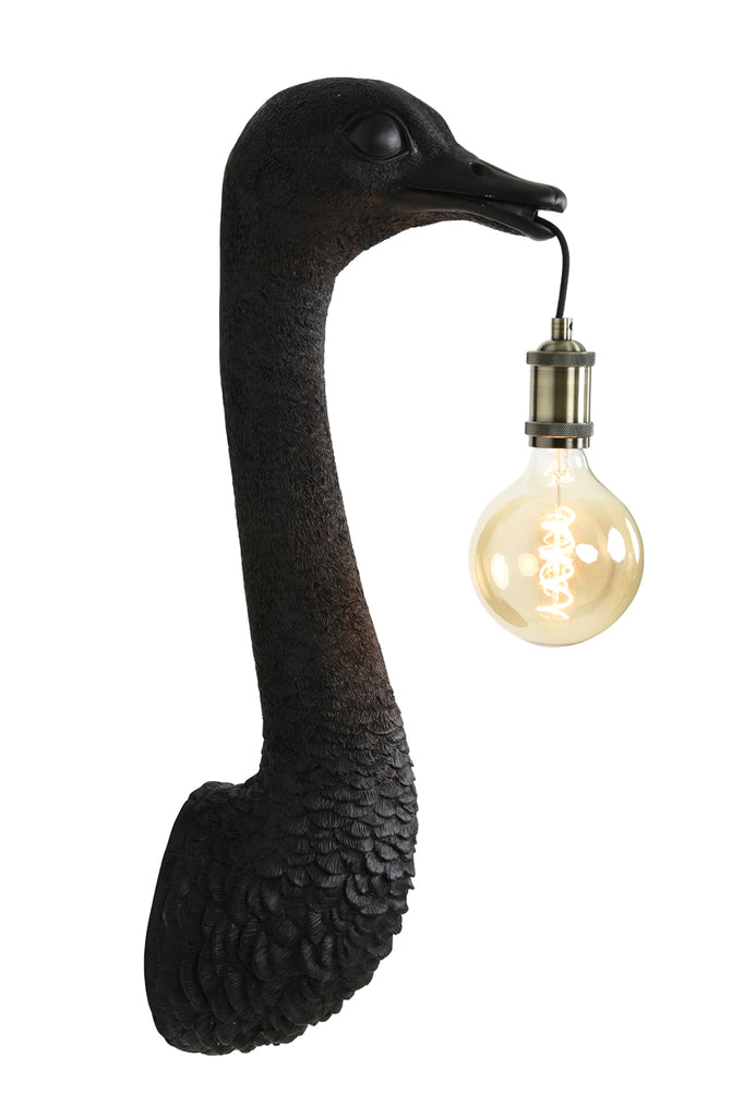 Light & Living - Wandlamp 'Ostrich' (Maat S, Matzwart)