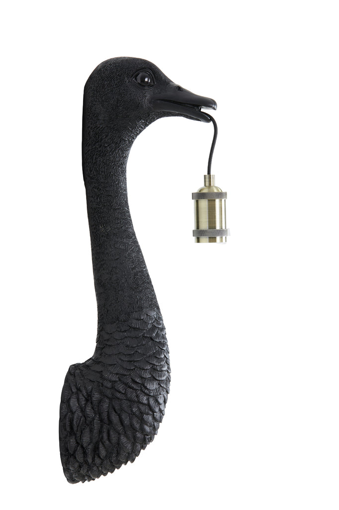 Light & Living - Wandlamp 'Ostrich' (Maat S, Matzwart)