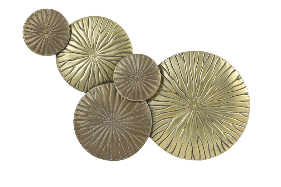 Light & Living - Wandornament 'Mondana' (Antique Gold)