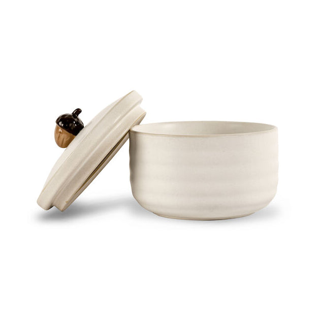 Sagaform - Opbergpot met deksel 'Acorn' - Offwhite