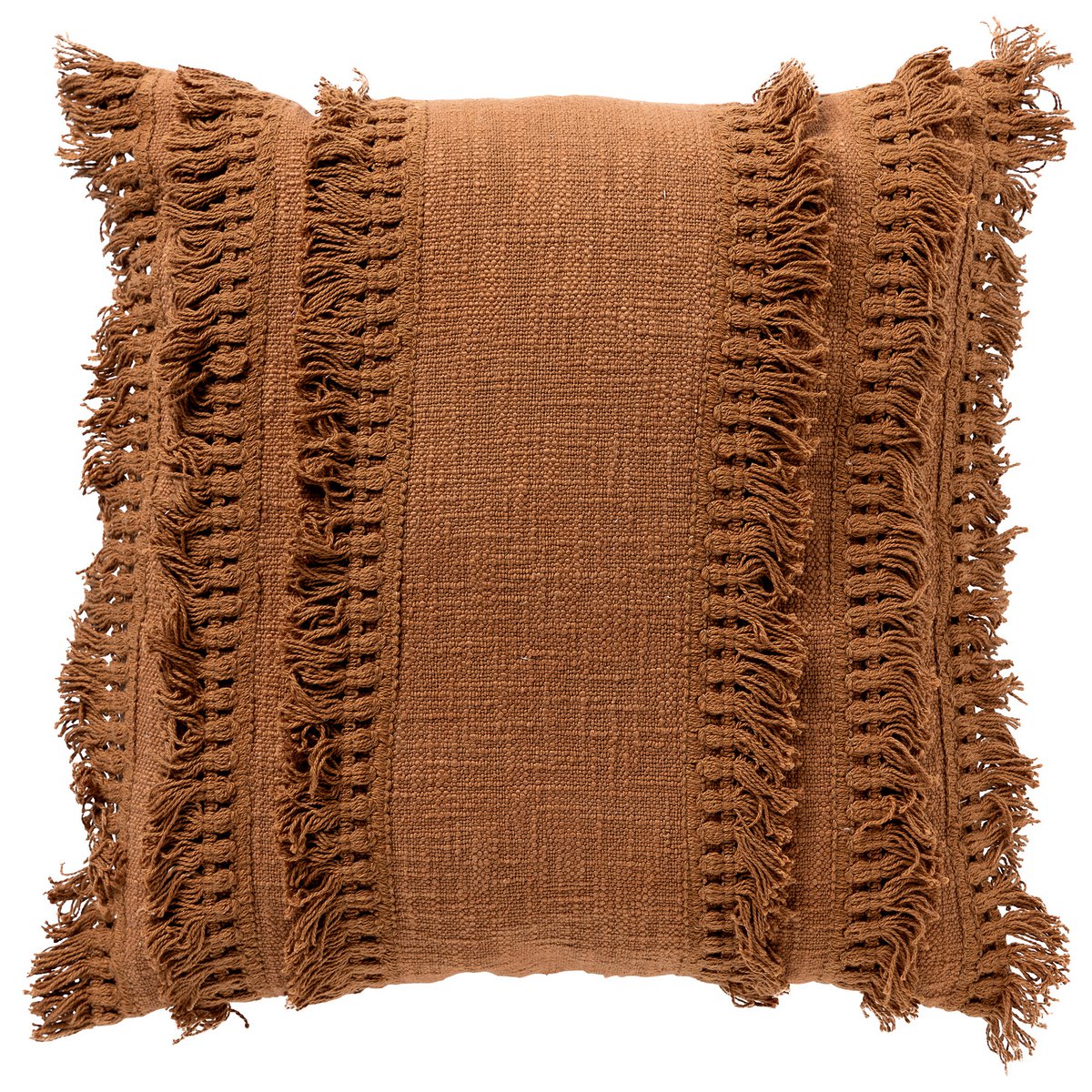 Dutch Decor - Sierkussen 'Fara' (45cm x 45cm, Tobacco Brown)