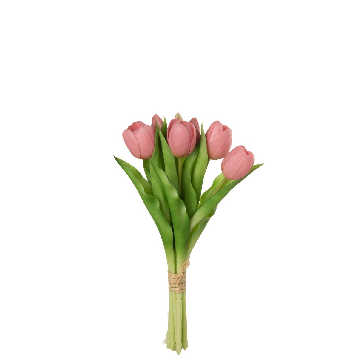 J-Line - Boeket kunsttulpen 'Munia' (Roze, 7 stuks, Small)