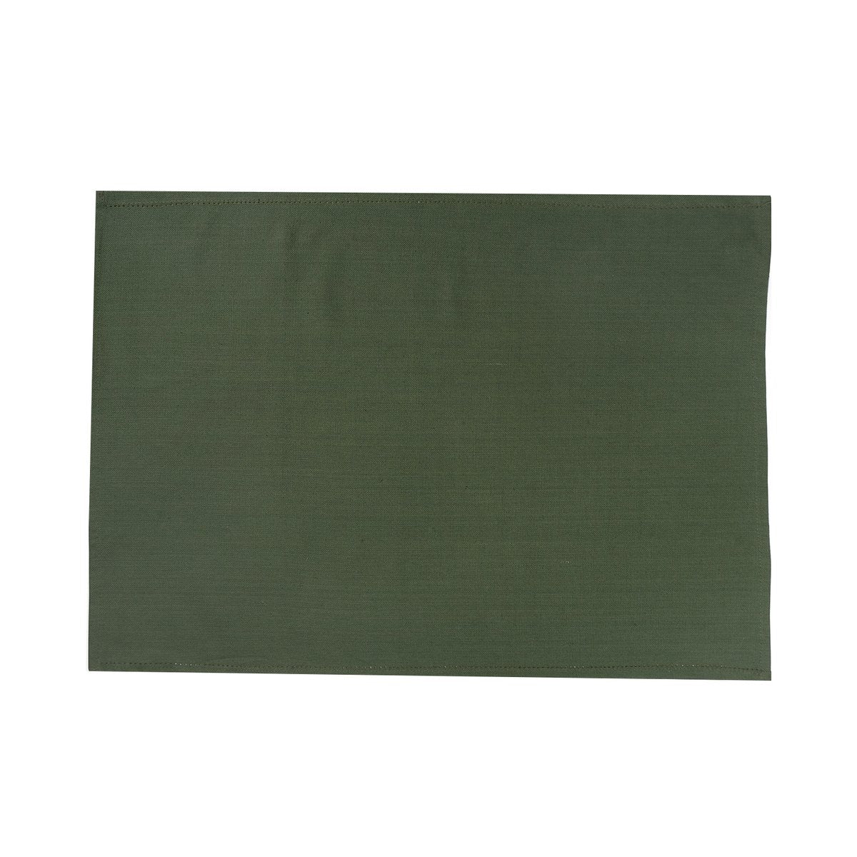 Linen & More - Theedoek 'Indi' (50cm x 70cm, Set van 3, Army Green)