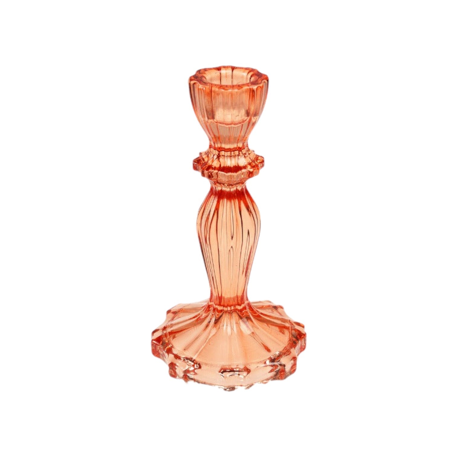 Rex London - Kaarsenhouder 'Tall Glass' - Oranje