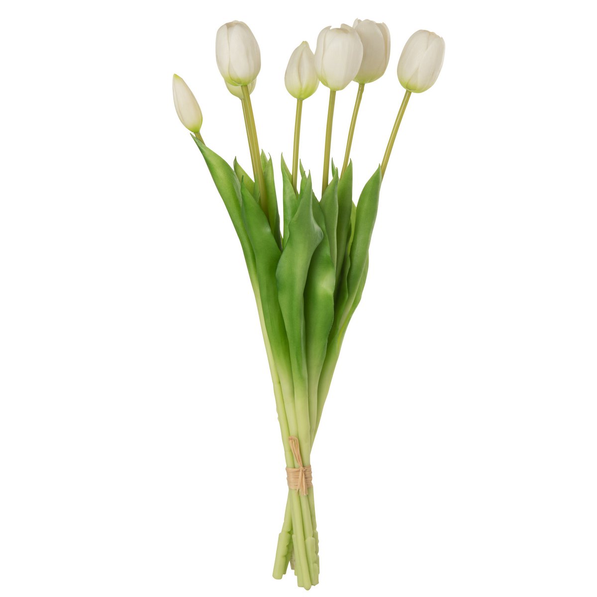 J-Line - Kunsttulpen 'Munia' (Wit, 7 stuks, Large)