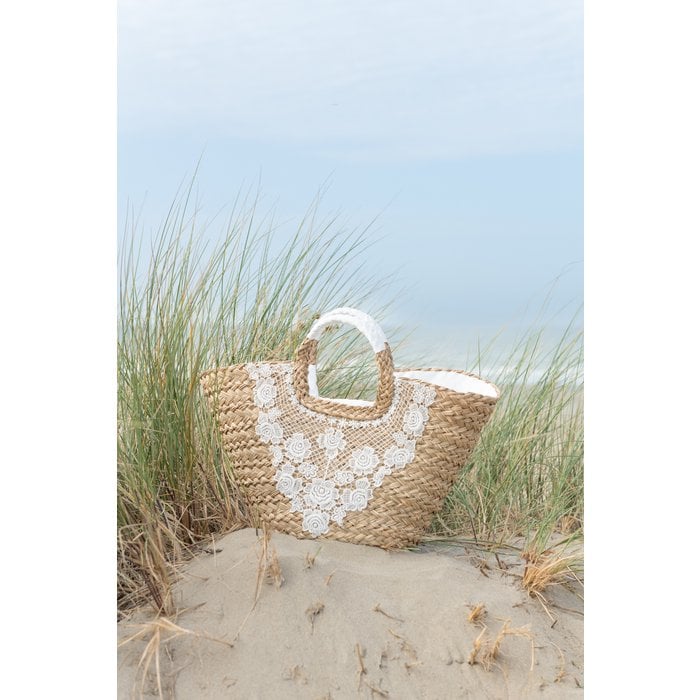 J-Line - Strandtas 'Anouk' (Zeegras, Naturel)