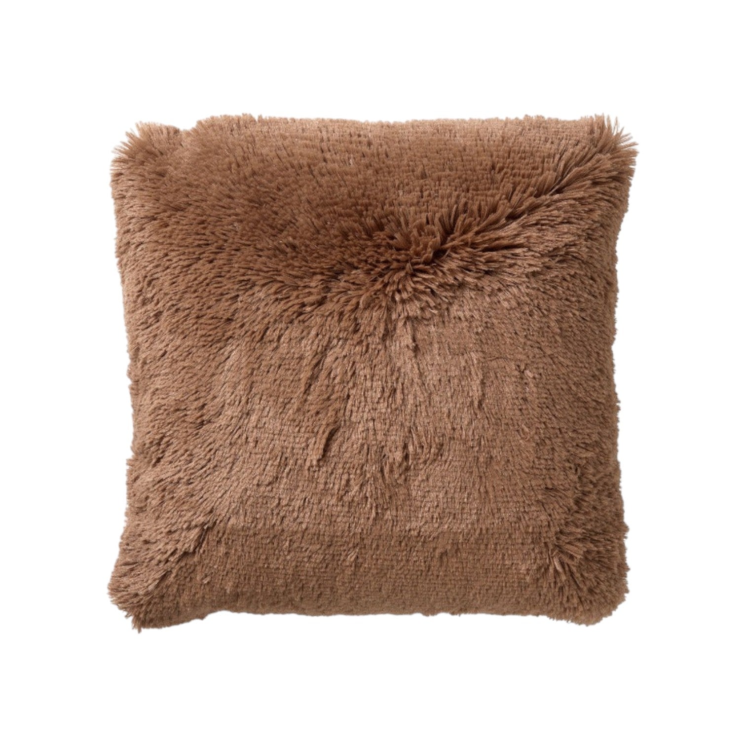 Dutch Decor - Kussen 'Fluffy' (60x60cm) - Tobacco Brown