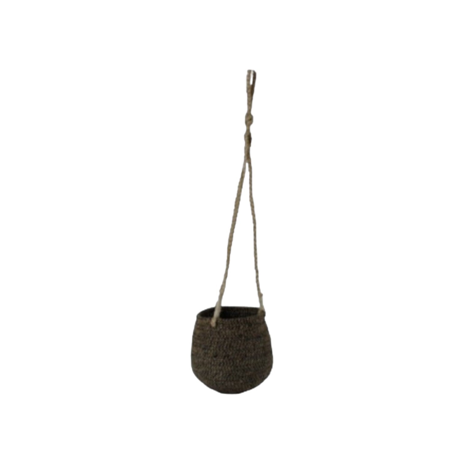 Gina Da - Jute Hangpot 'Papette' - Black