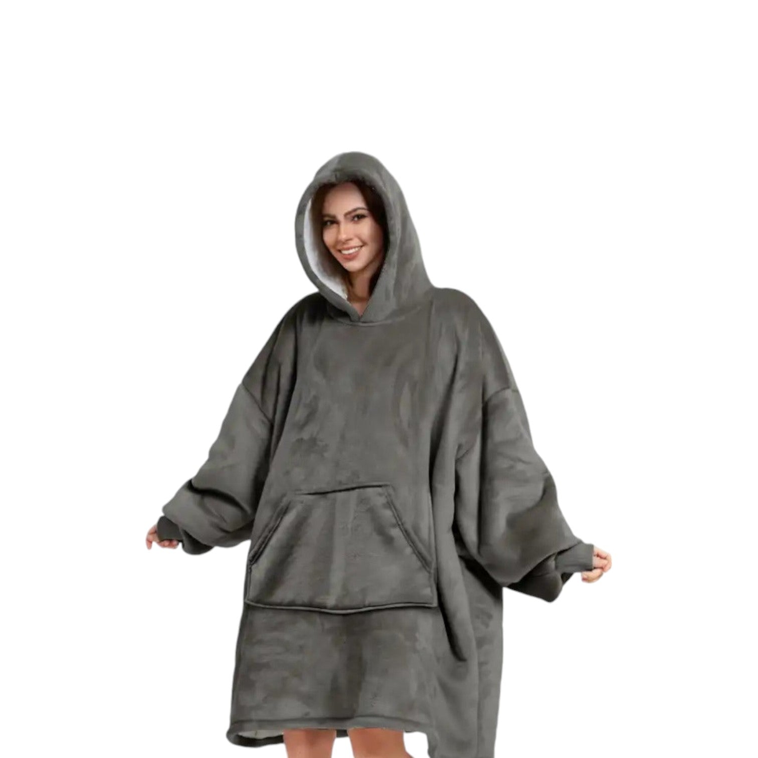 Dutch Decor - Oversized hoodie 'Sherry' - Charcoal Grey