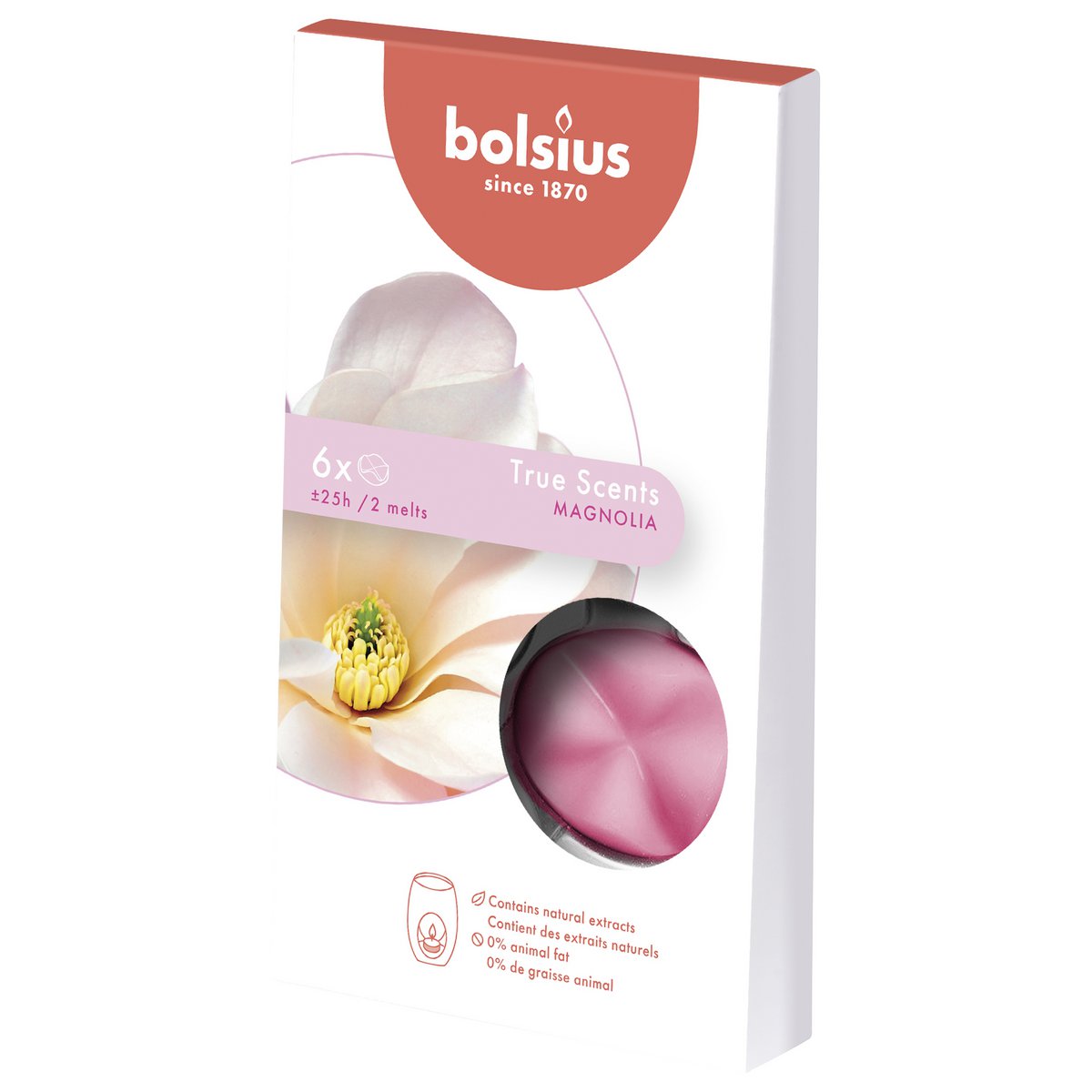 Bolsius - Geurchips 'True Scents' (Set van 6, Magnolia)