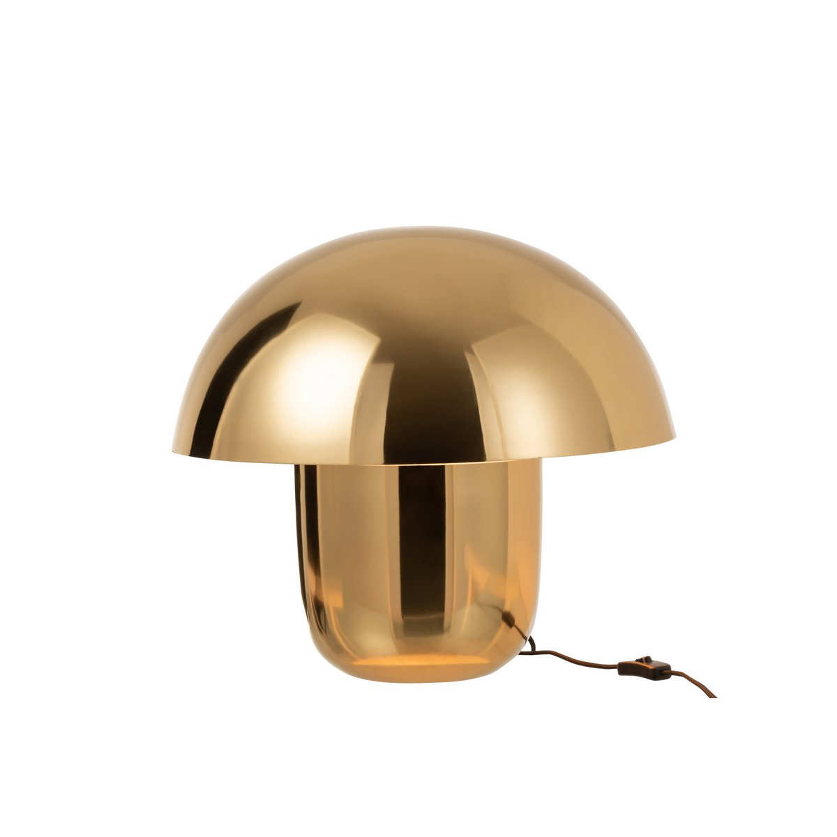 J-Line - Lamp 'Paddenstoel' (Goud, Maat L)