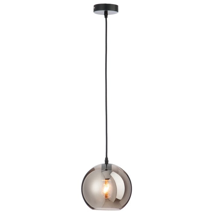 J-Line - Hanglamp met zilveren bol 'Mirror' - Small