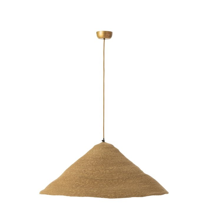 J-Line - Hanglamp 'Moonj' (Naturel, Maat L)