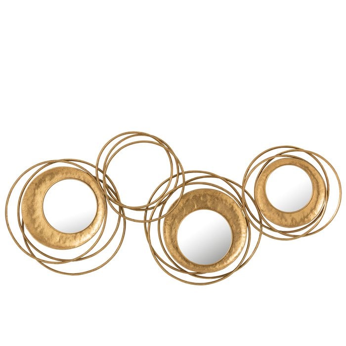 J-Line - Wanddecoratie 'Inge' (Goud)