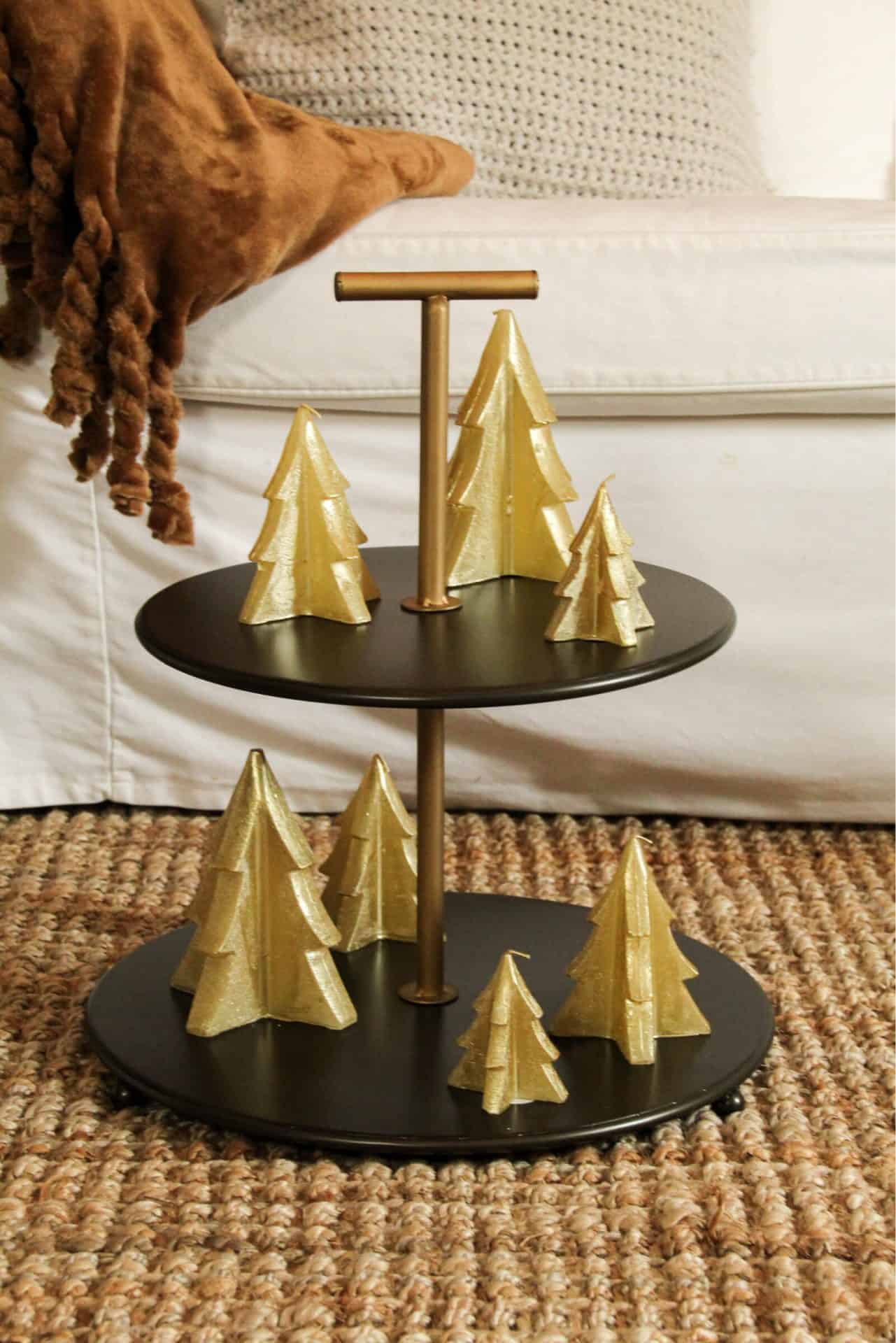Home Society - Kerstboomkaars 'Denn' (Goud) - Set van 6 (L)